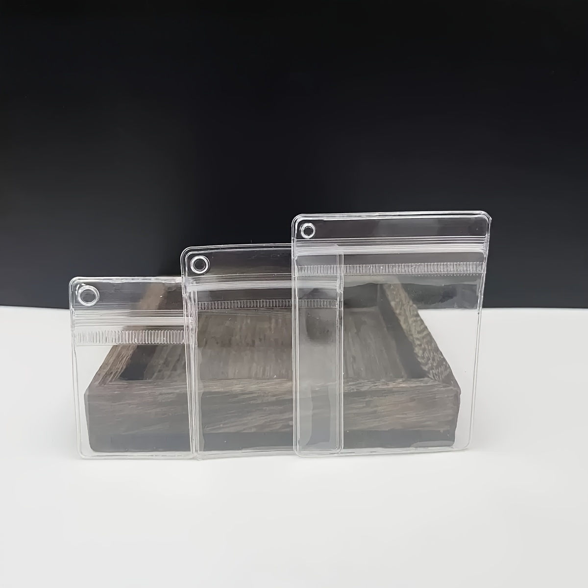 10pcs Hanging Transparent Jewelry Storage Bags